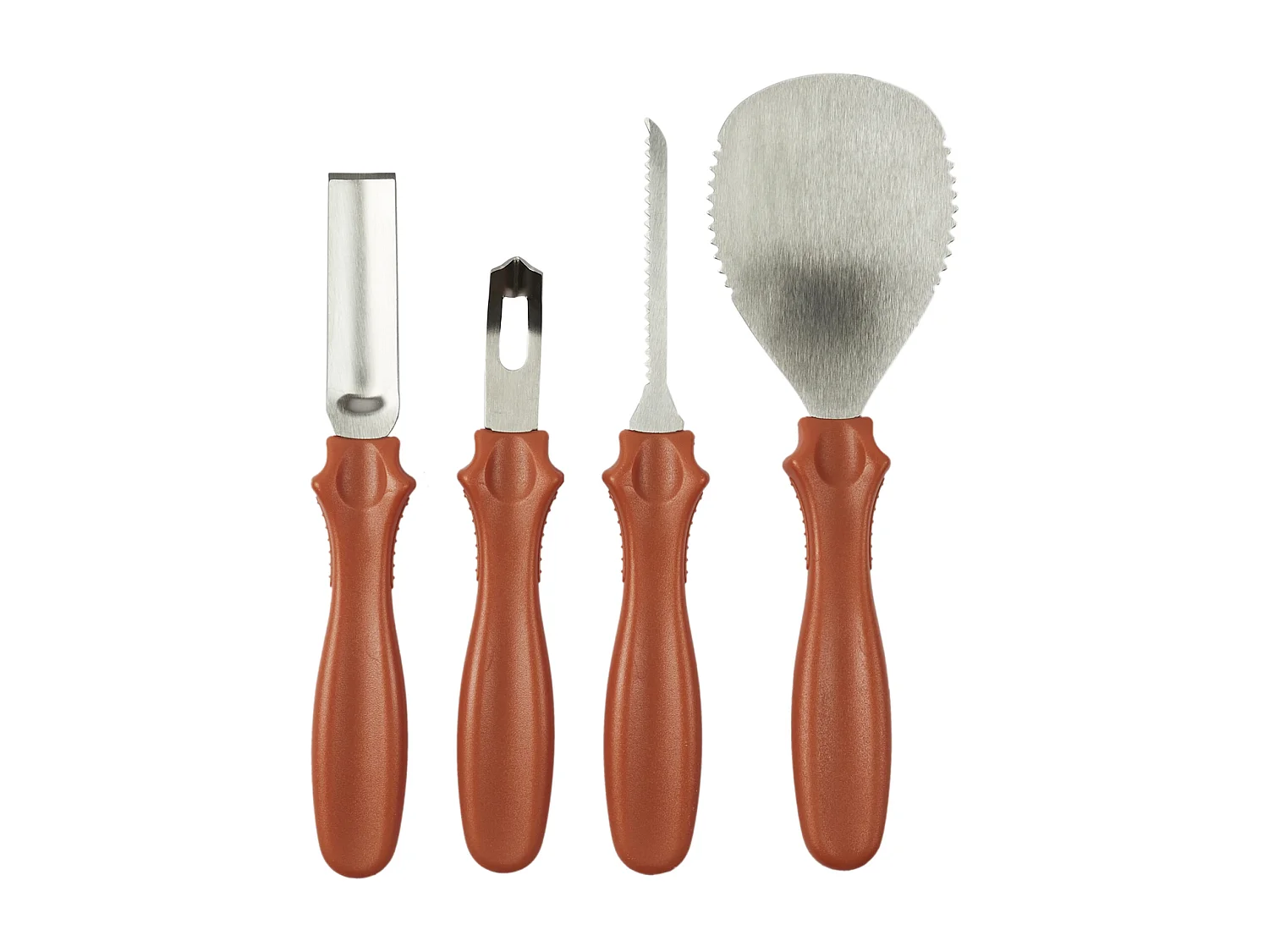 Ustensile De Preparation Citrouille X4 Marron, Argent