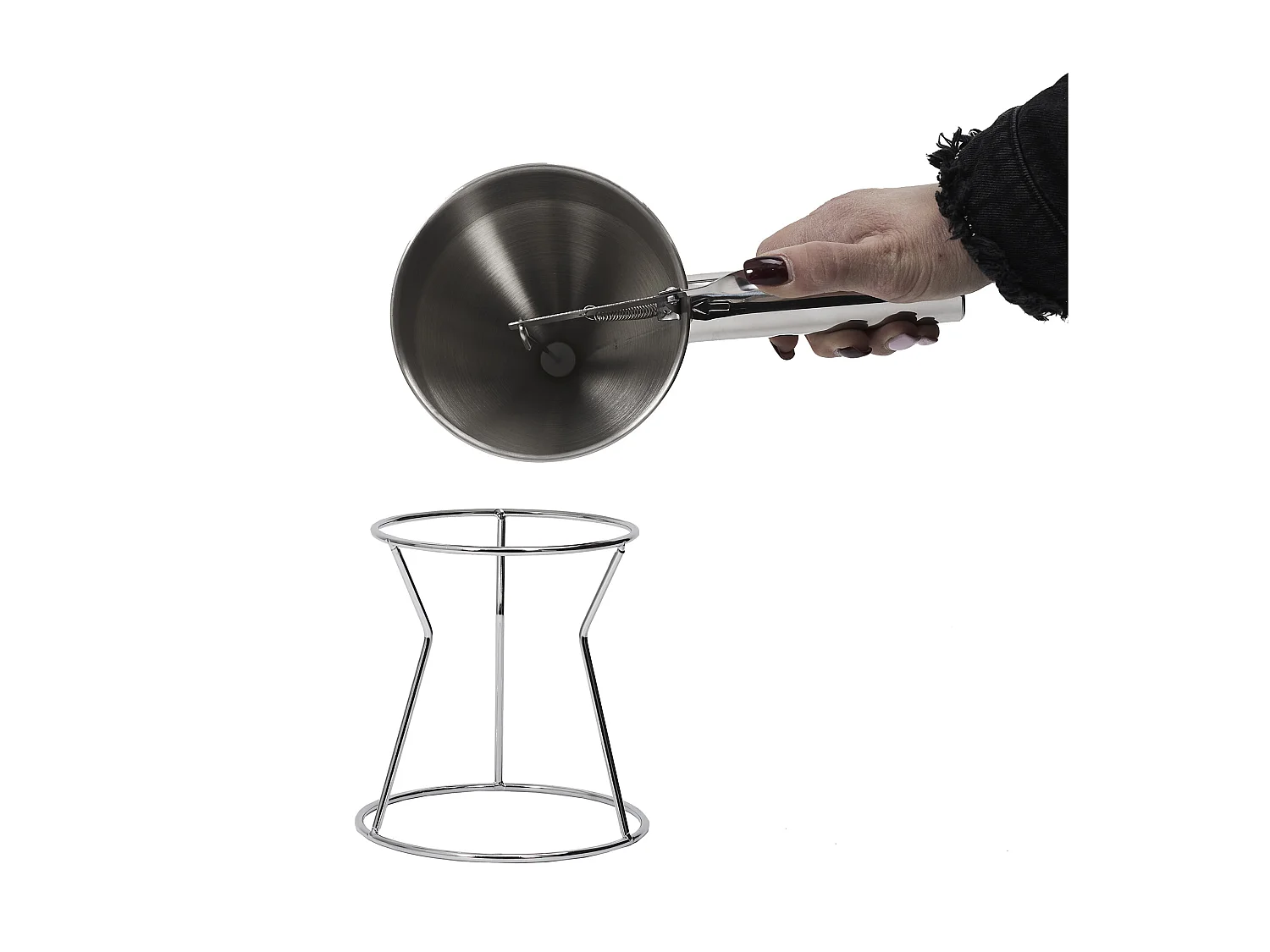 Entonnoir A Piston Inox Argent