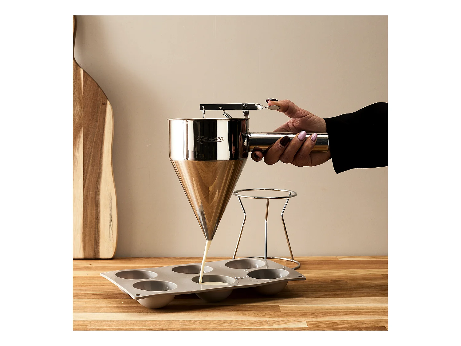 Entonnoir A Piston Inox Argent