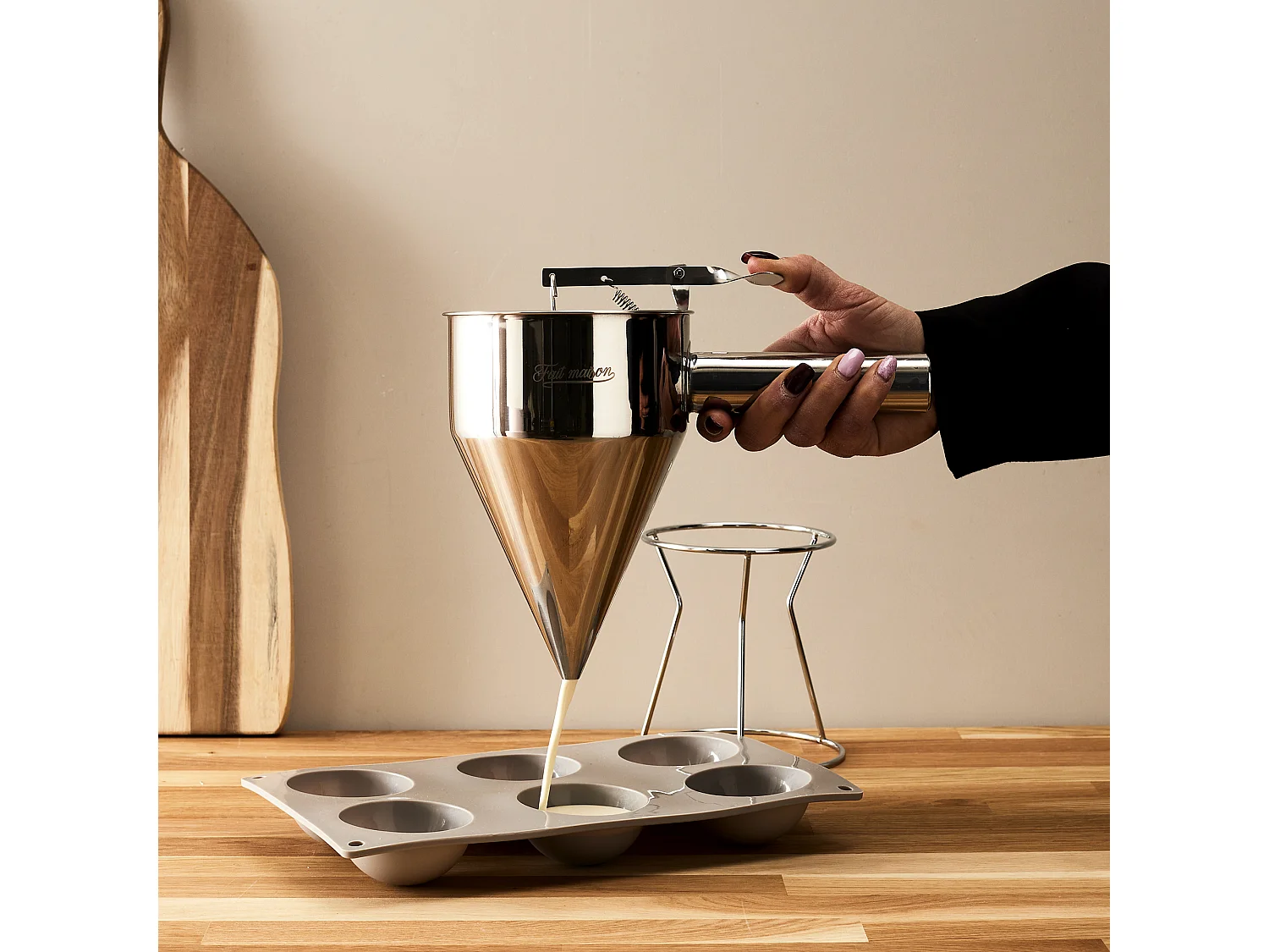 Entonnoir A Piston Inox Argent