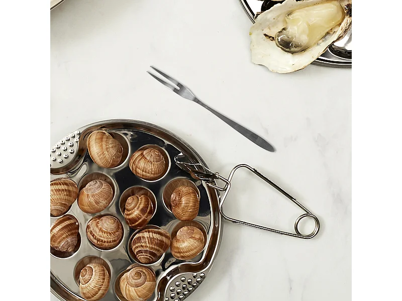 Fourchette A Escargot X4 Argent