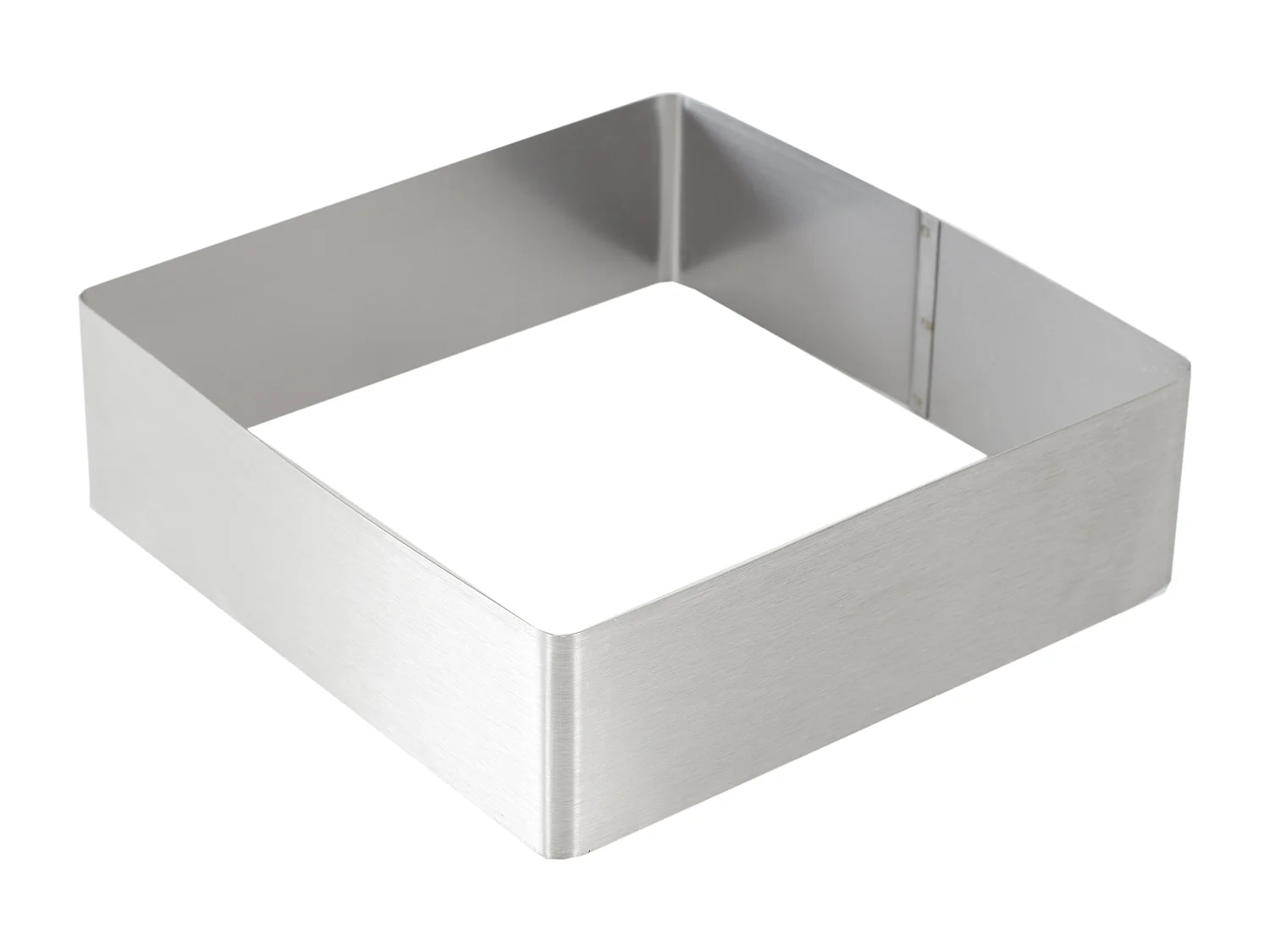 Lot de 3 Cadres à Pâtisserie "Carrés" 20cm Argent