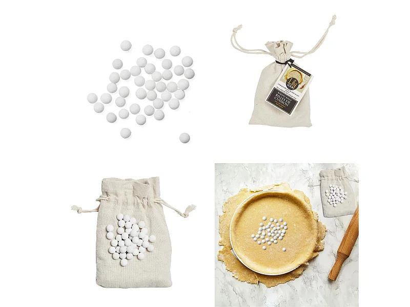 Billes de Cuisson en Argile "Fond" 18cm Blanc