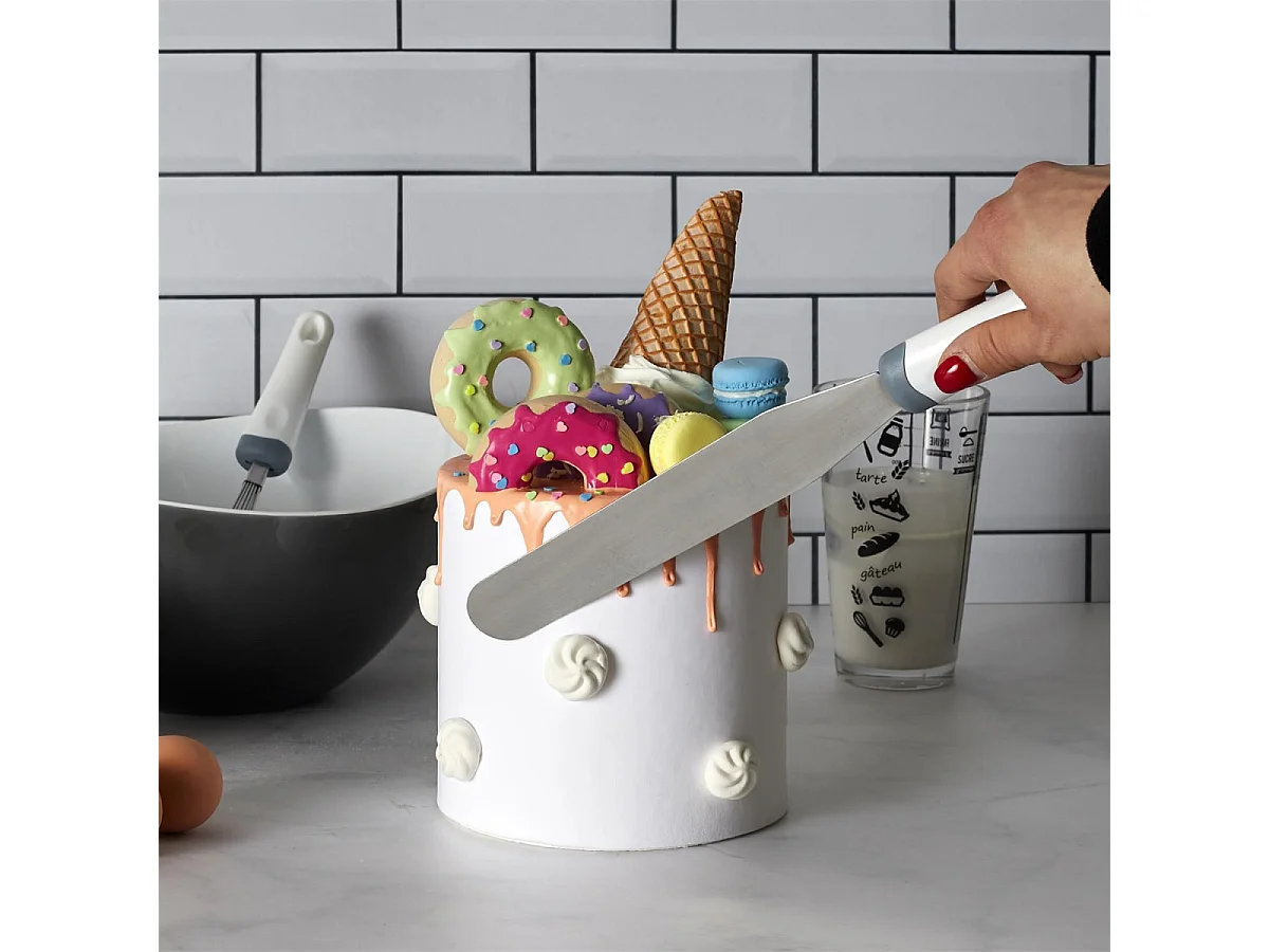 Spatule en Inox "Glaçage" 38cm Gris