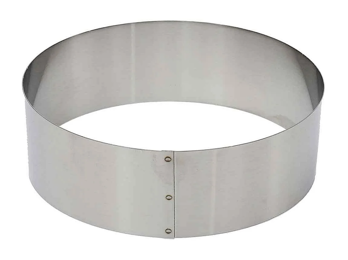 Lot de 3 Cadres à Pâtisserie "Ronds" 20cm Argent