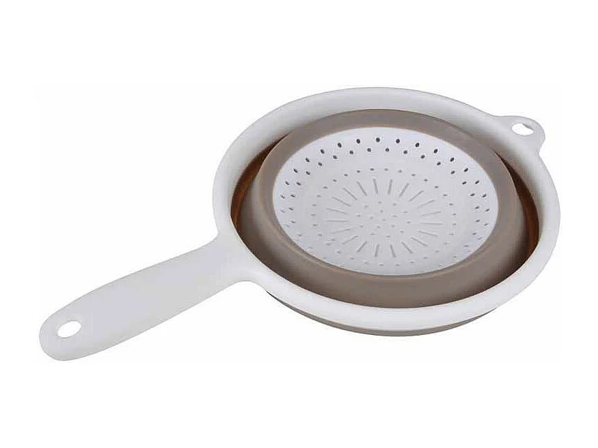 Passoire avec Manche "Rétractable" 36cm Taupe