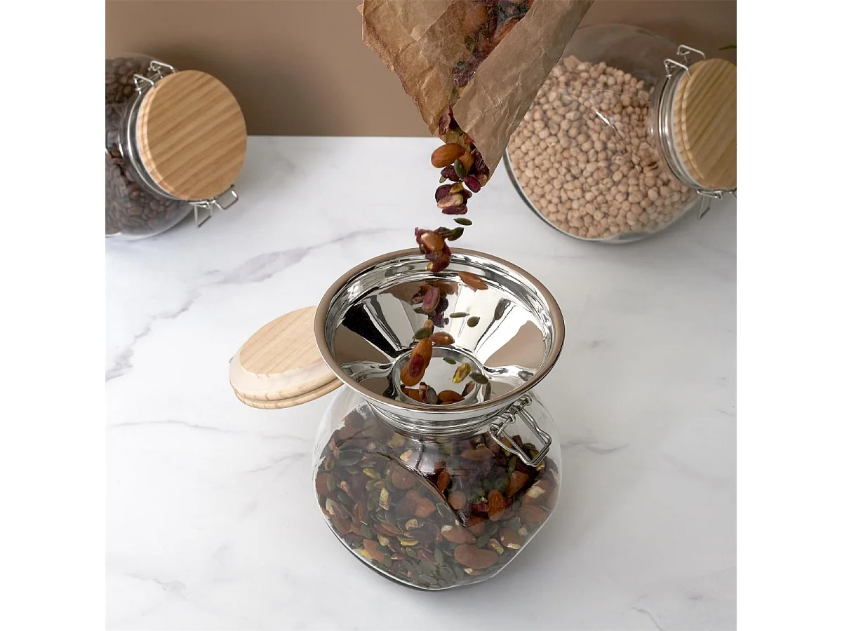 Entonnoir à Confiture "Inox" 14cm Argent