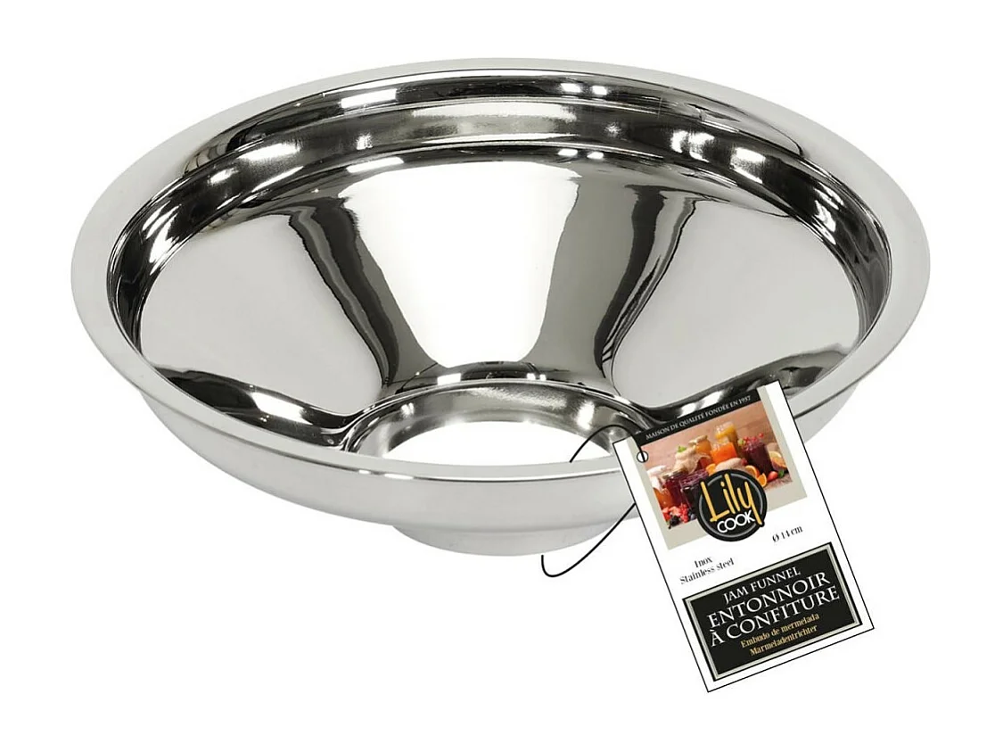 Entonnoir à Confiture "Inox" 14cm Argent