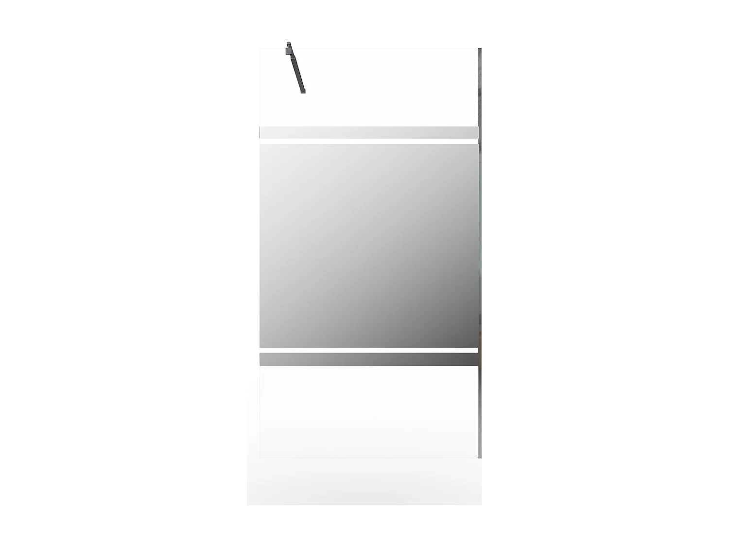 Parete doccia walk in con effetto specchio 120 x 200 cm - ZENADO