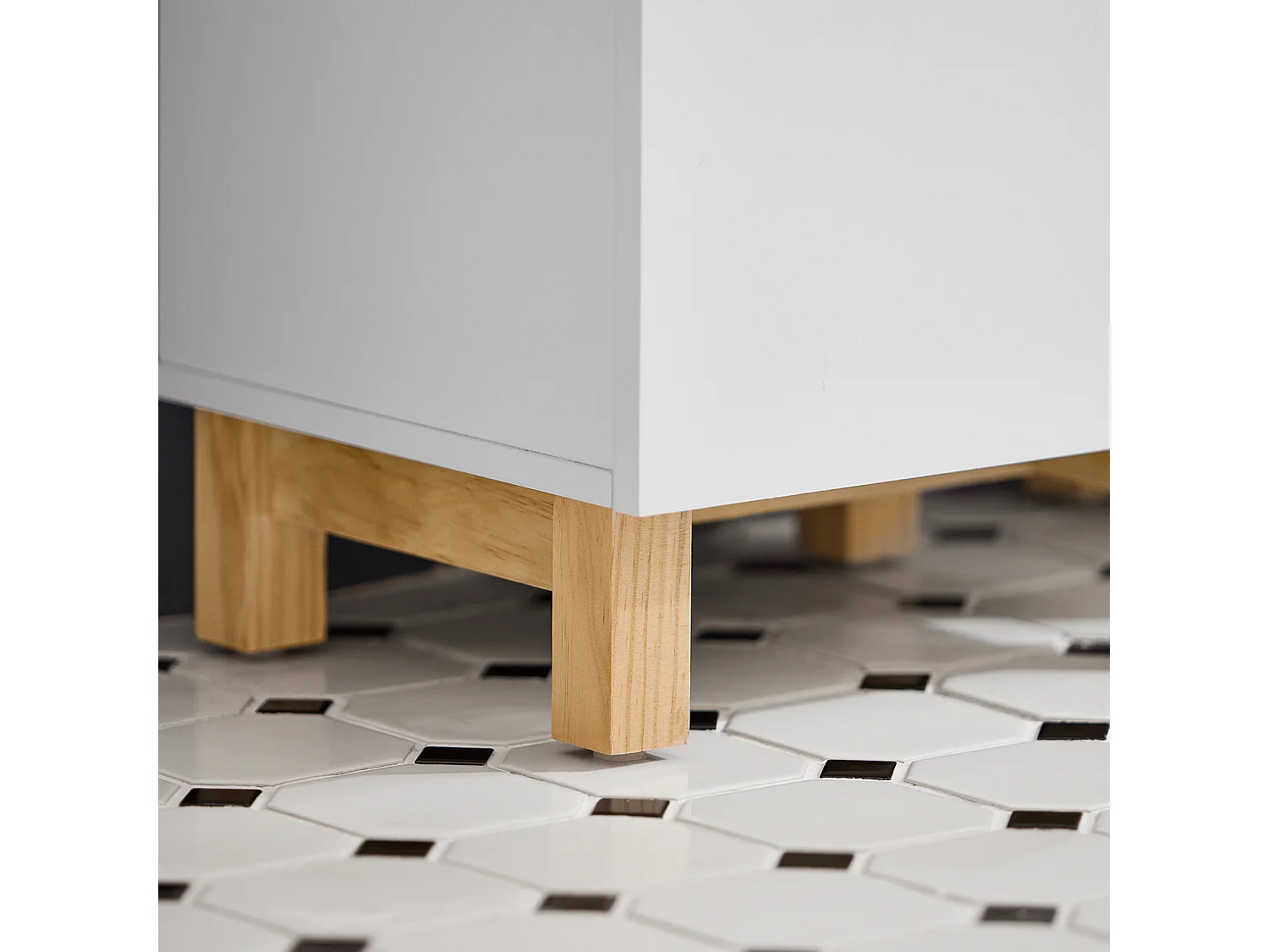 Wäscheschrank BZR93-W 34 x 90 x 30 cm Weiß