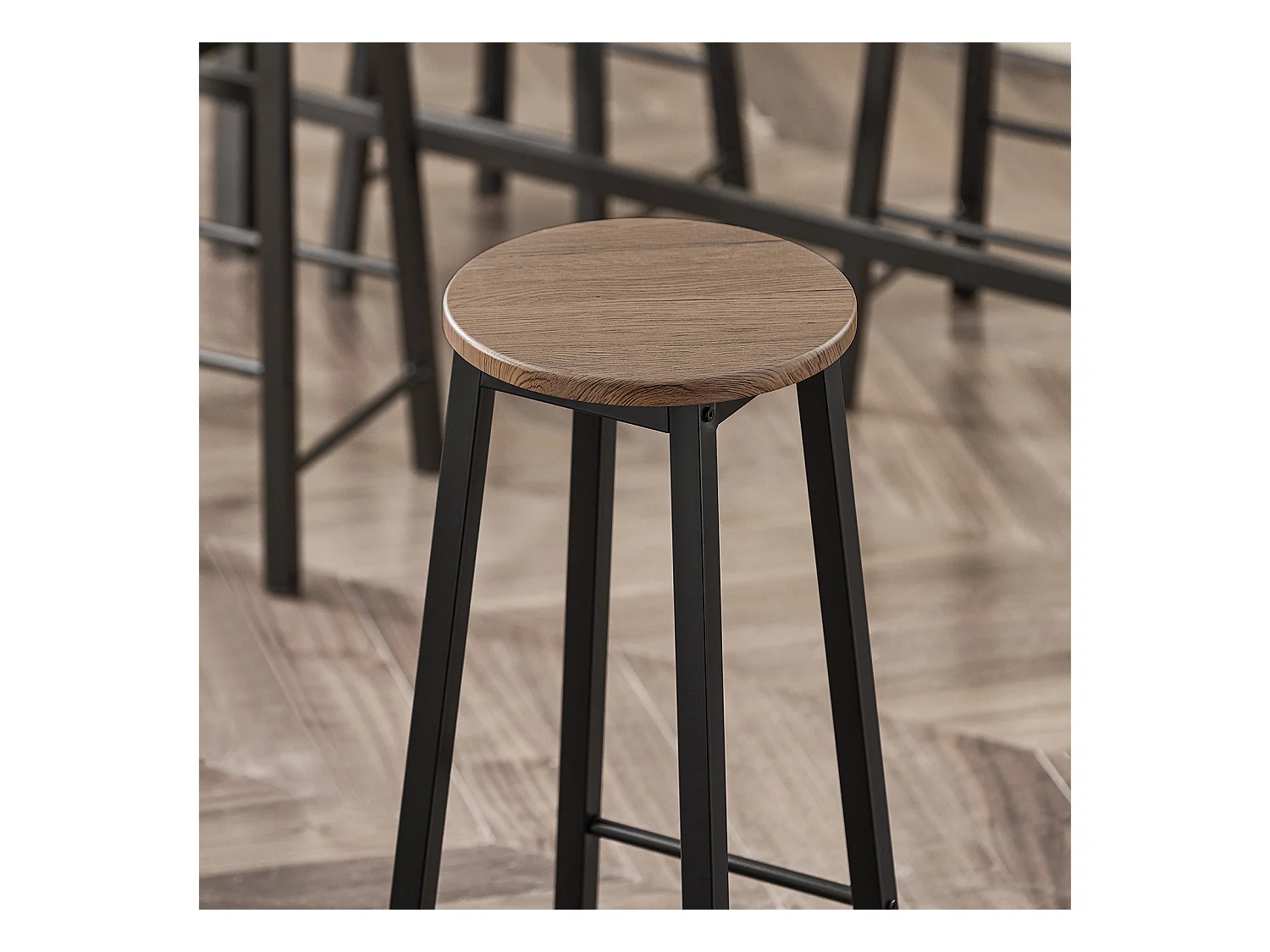 Mesa Nido de salón Set de 2 mesas auxiliares Mesitas Gris+Negro GrisFBT42-HG  SoBuy ES