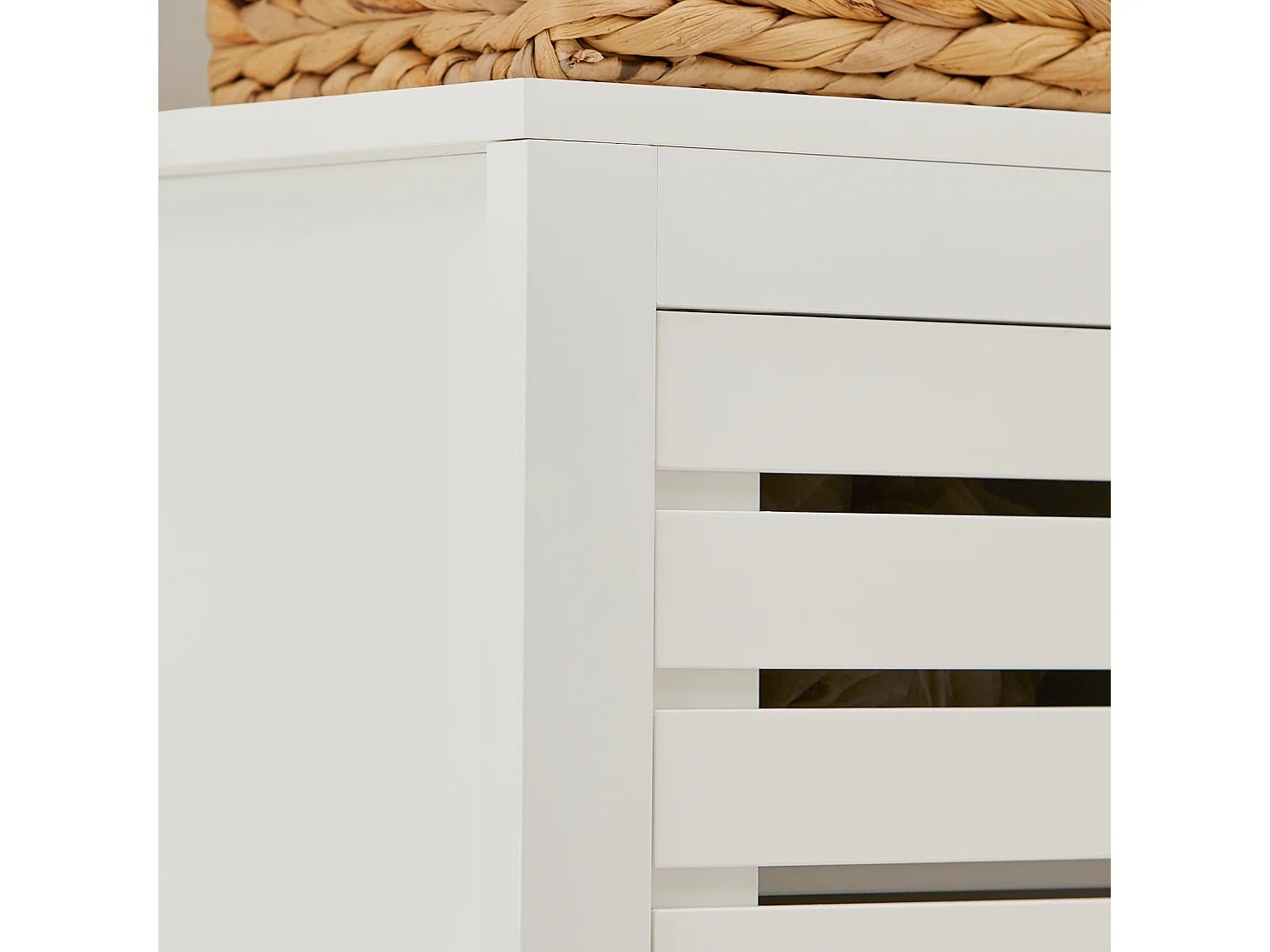 SoBuy BZR59-W Badkamermeubel Kolomkasten, Hoge Kast, Badkamerkast Opbergkast Opbergplank