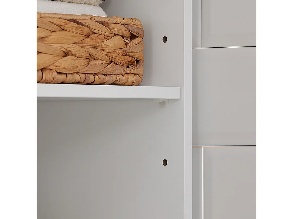 Meuble Colonne De Salle De Bain Armoire Haute Meuble De Rangement, BZr43-w