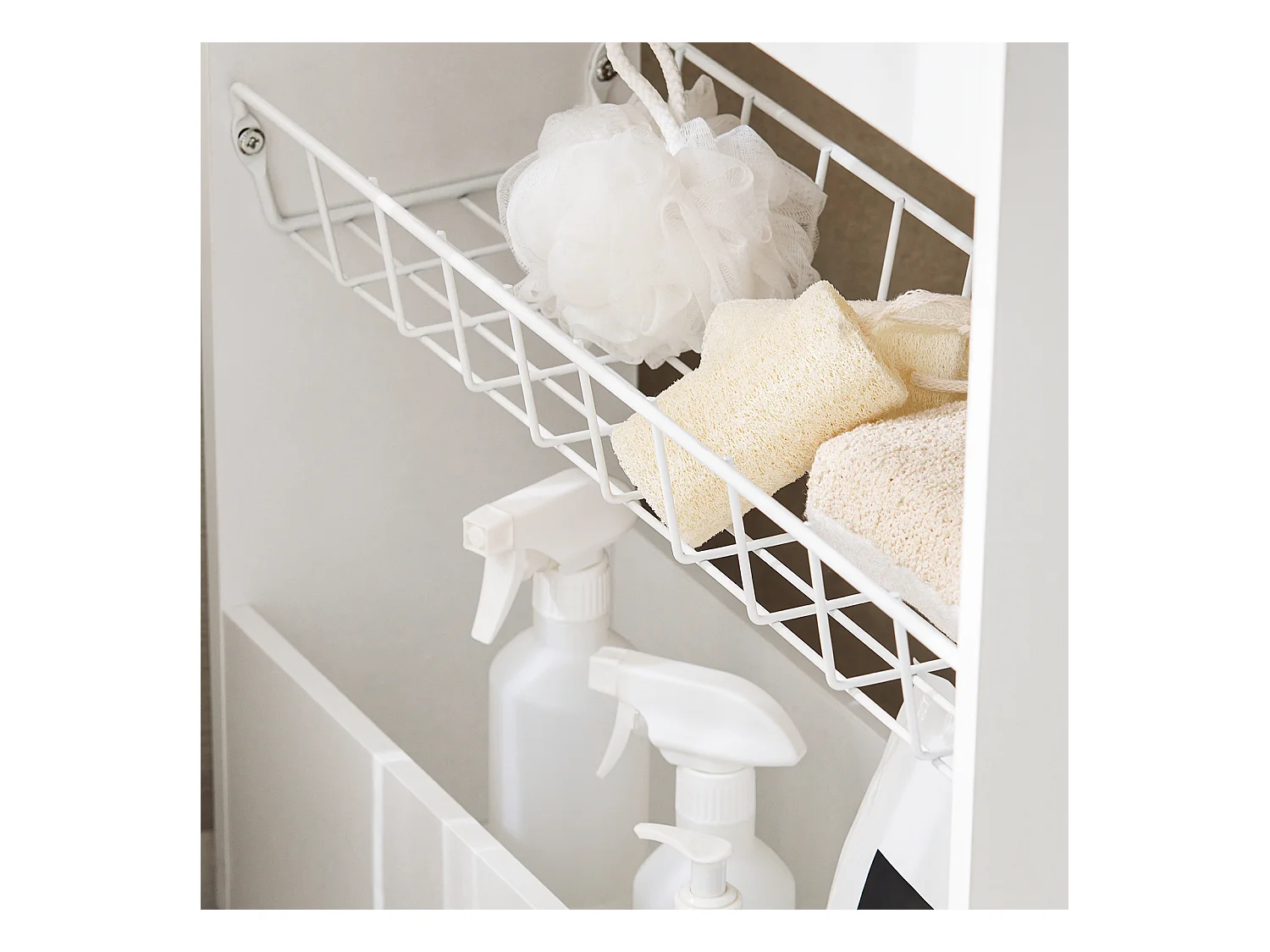 Chariot De Rangement Mobile Sur 3 Niveaux Étagère De Niche À Roulettes En Bois Et Métal , BZr46-w