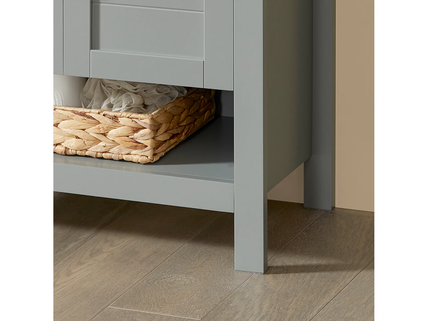 Mueble para Debajo del Lavabo Armario de Baño de Suelo con 1 Estante y 2 Puertas 60 x 30 x 60 cm BZR69-HG SoBuy ES