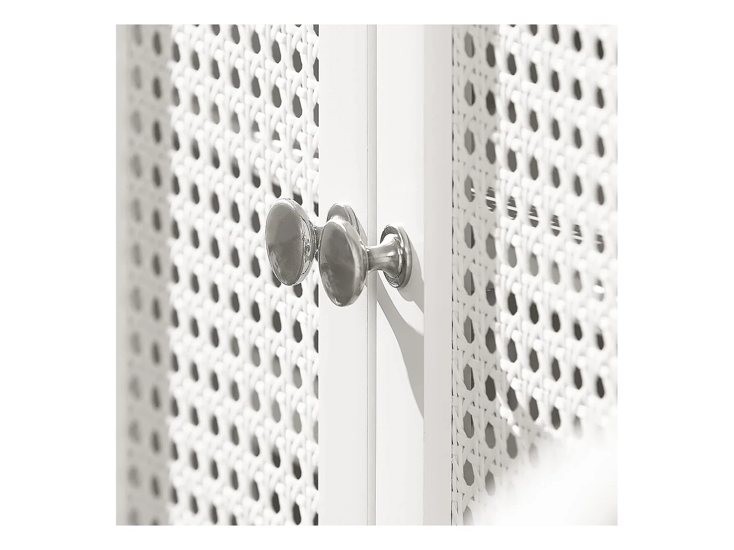 Meuble Sous-lavabo Meuble Sous-vasque À 2 Étages Et 2 Portes Meuble De Salle De Bain, BZr35-w