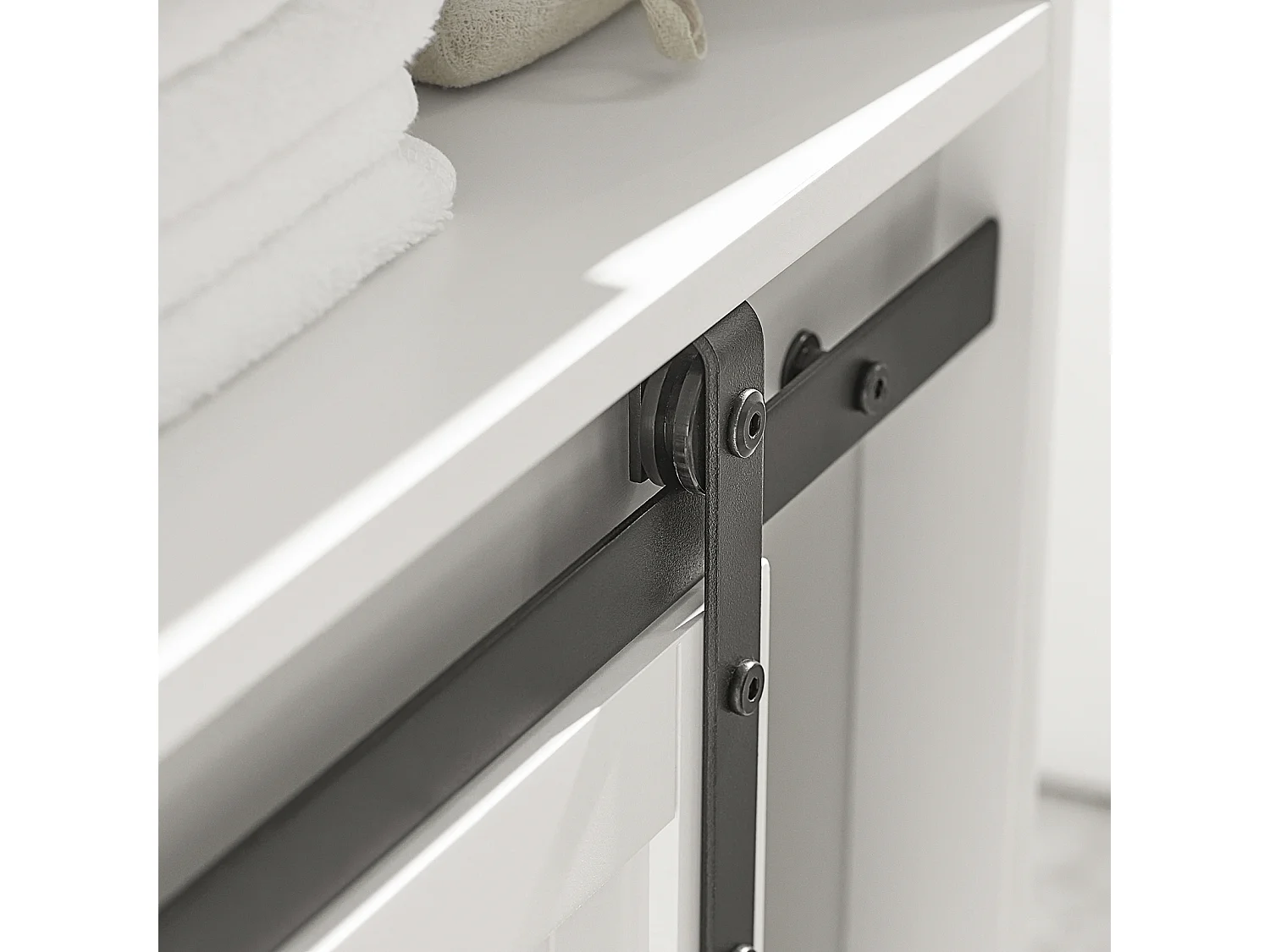 SoBuy armário de banheiro, Armário de banheiro sob a pia, Armário de lavagem BZR61-W