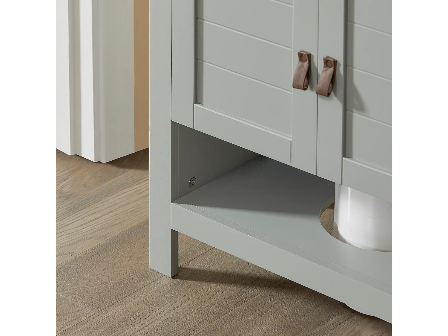 Meuble Sous Lavabo Meuble Sous Vasque Housse Colonne Lavabo 60x30x60 Cm, BZr69-ii-hg