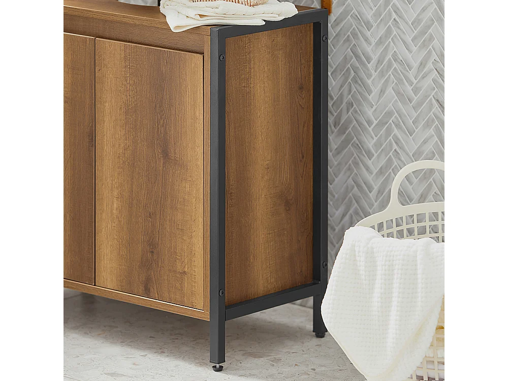 Waschbeckenunterschrank BZR63-PF 30 x 60 x 60 cm Braun