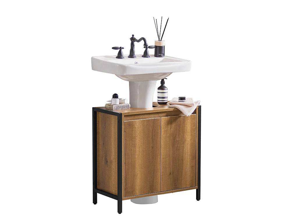 Meuble De Salle De Bain Sous Lavabo Housse Colonne Lavabo Meuble Sous Lavabo, BZr63-ii-pf