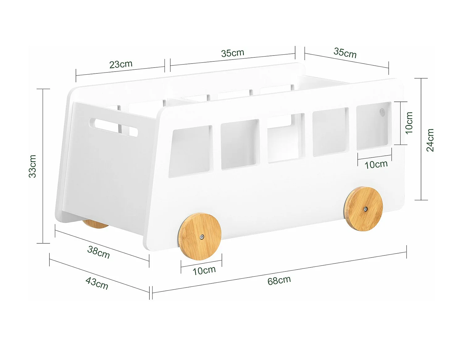 Wózek na zabawki dla dzieci KMB41-W