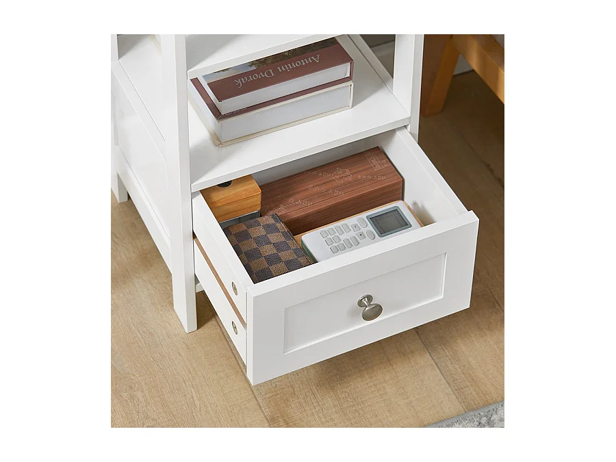 Półka na książki z szufladą FBT91-W