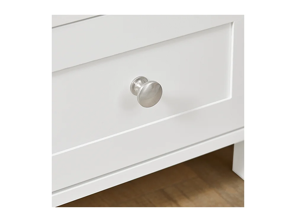 Table D’appoint Haute Bout De Canapé Étagère De Rangement N 3 Niveaux Avec 1 Tiroir, Fbt91-w