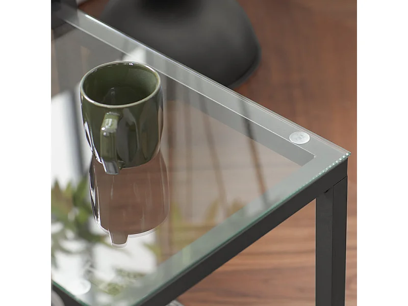 Lot De 2 Tables Basses Gigognes Tables De Salon Set De 2 Tables D'appoint Empilables Gris, Fbt35-hg