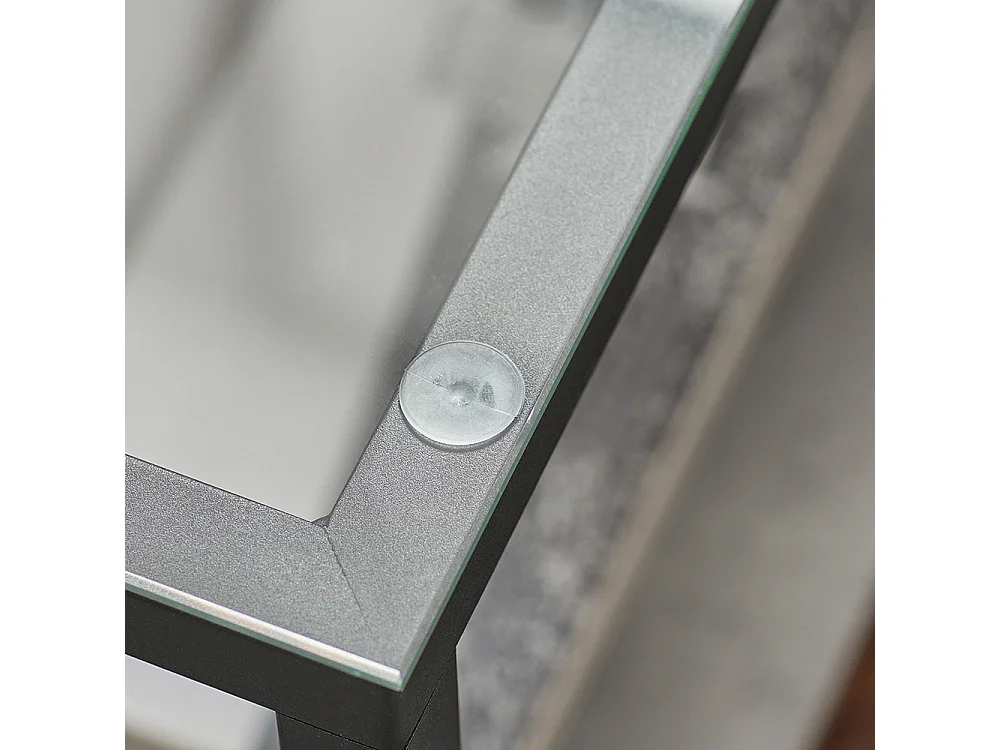 Lot De 2 Tables Basses Gigognes Tables De Salon Set De 2 Tables D'appoint Empilables Gris, Fbt35-hg