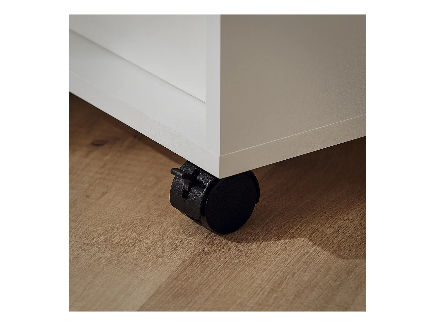 Mesa Auxiliar con 2 Estantes, Consola,Mesita de Noche con Ruedas FBT34-W SoBuy ES