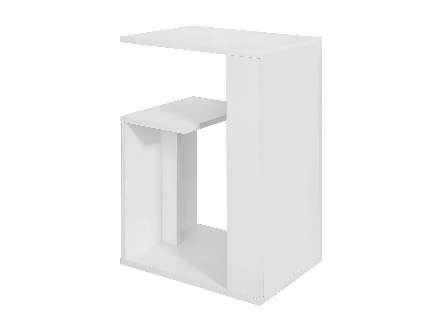 Table D'appoint Bout De Canapé Table Café Porte Magasine Porte Revues – Blanc, Fbt69-w
