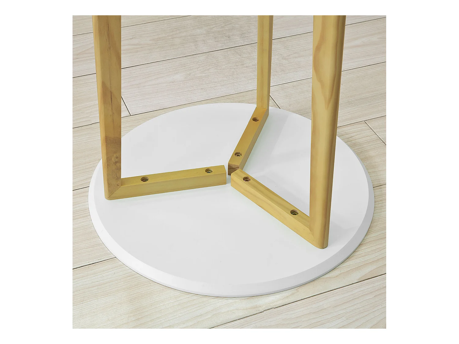 Table Basse Ronde Guéridon Table D'appoint Table Café - 3 Pieds, Fbt52-wn