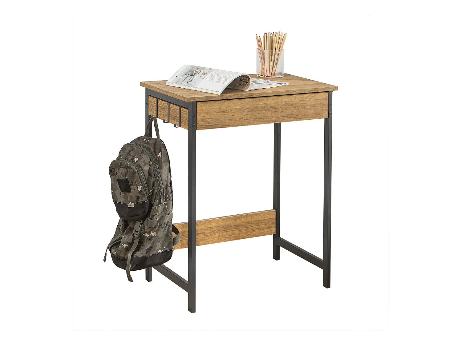 Bureau Informatique Table D’étude Cadre En Métal Style Industriel, Fwt43-n