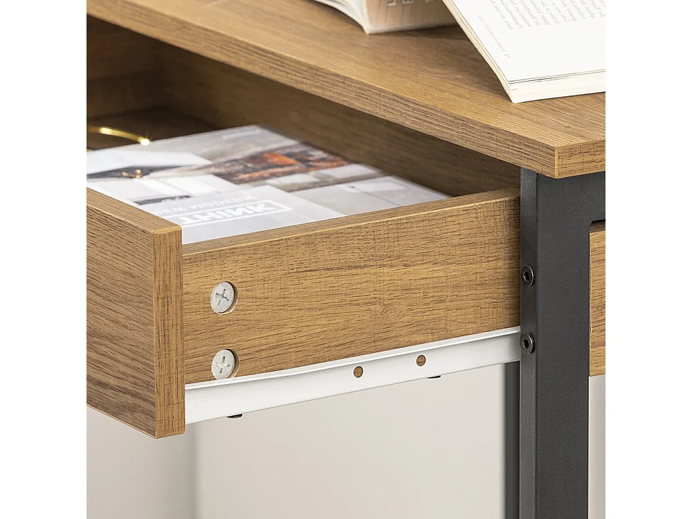 Bureau Informatique Table D’étude Cadre En Métal Style Industriel, Fwt43-n