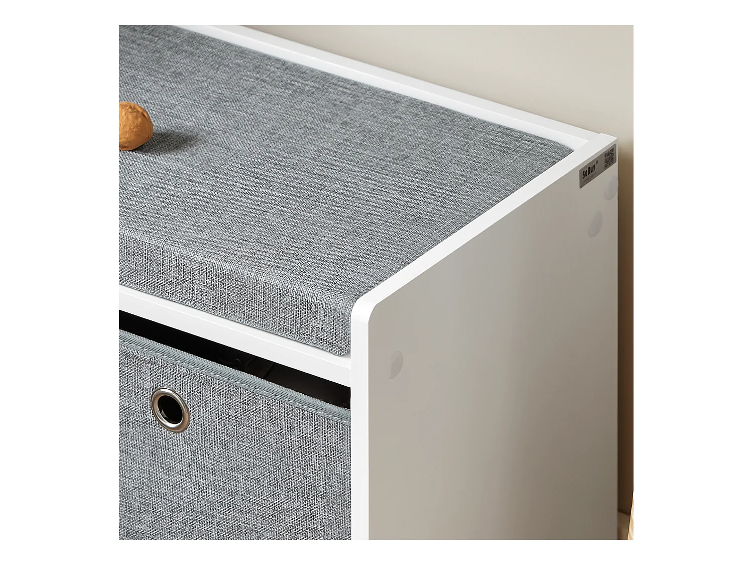 Ławka na buty z i siedzisko i 2 koszami FSR65-K-DG