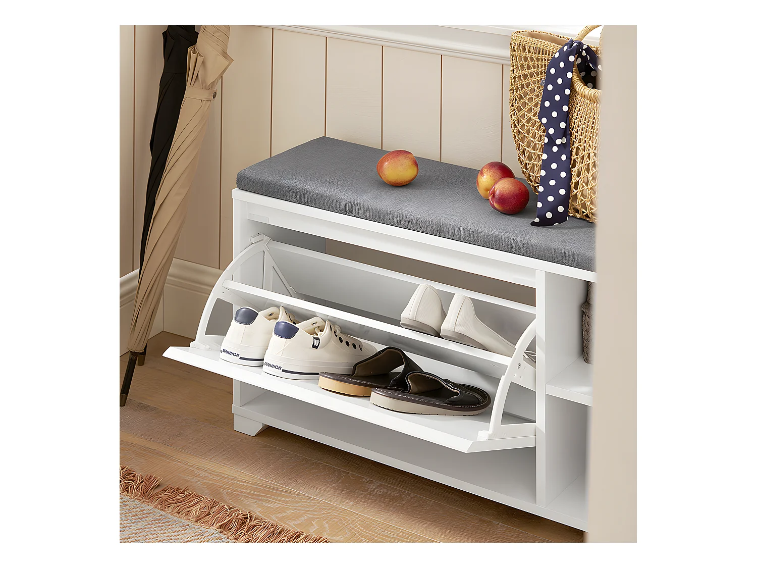 Ławka na buty z siedziskiem FSR119-W