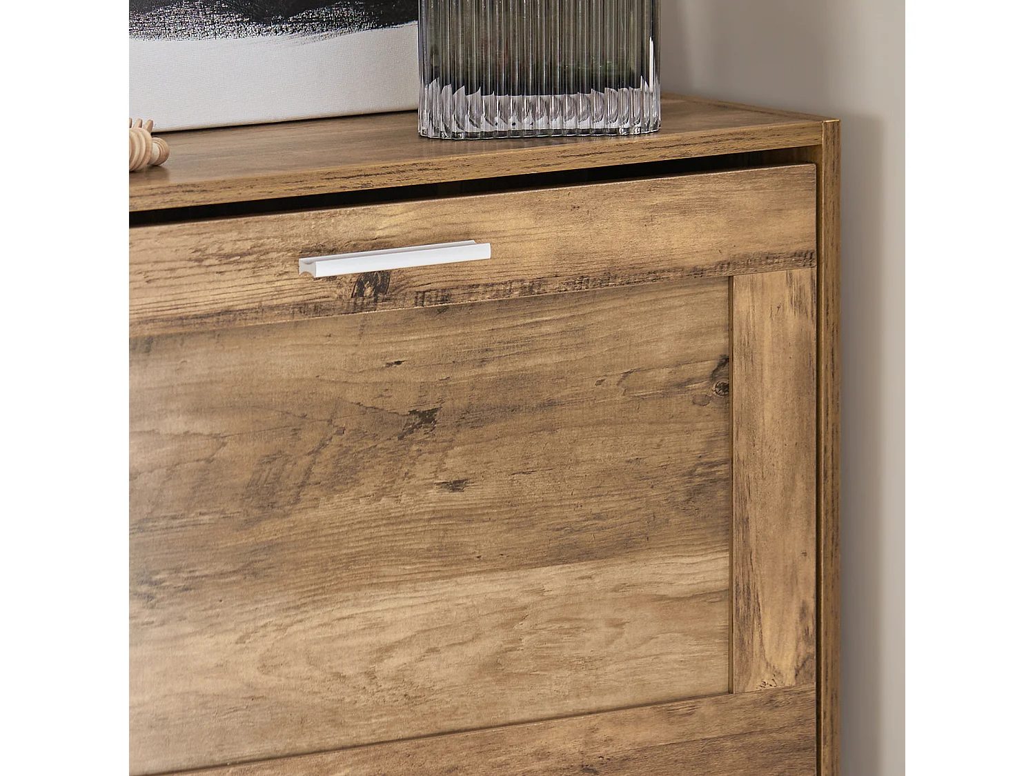 SoBuy FSR137-F schoenenrek schoenenrek schoenenrek met 2 kleppen schoenenrek smal schoenencommode