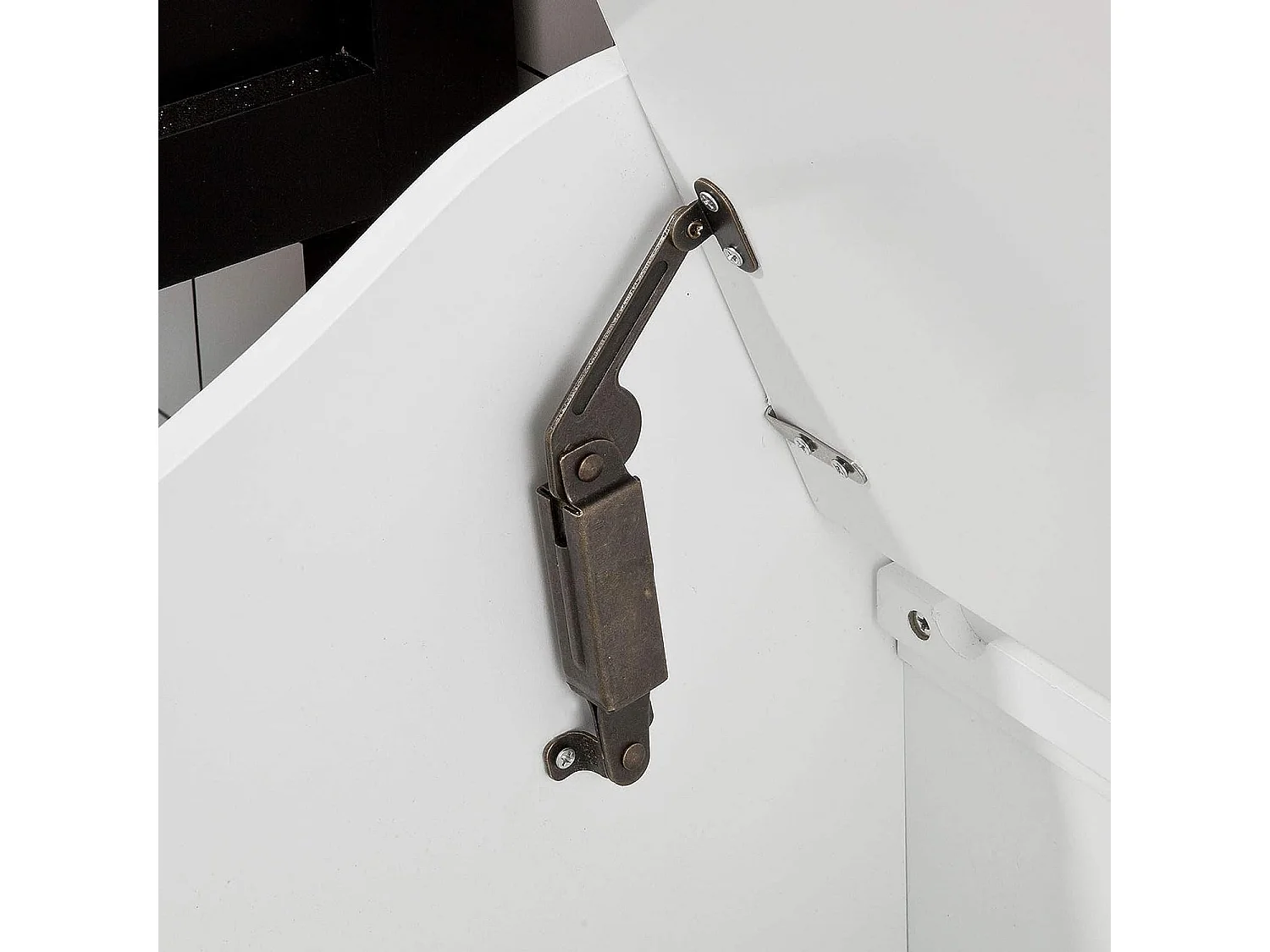 SoBuy FSR40-W Skrzynia na bieliznę Kosz na pranie Szafka łazienkow