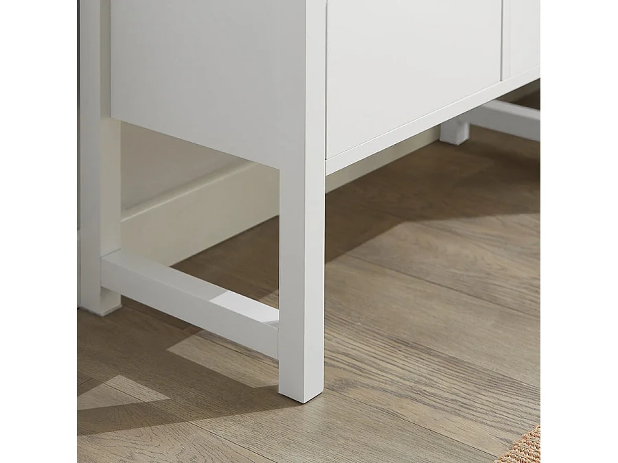 Ławka na buty z siedziskiem i 2 szuflady FSR88-W