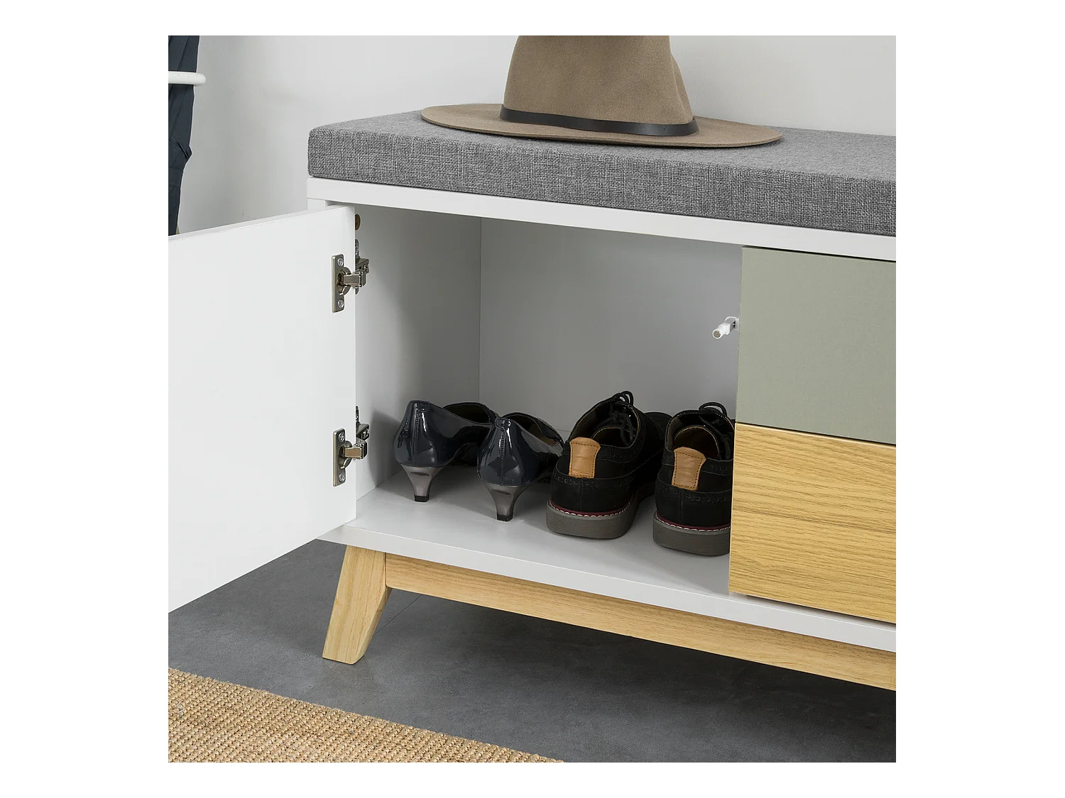 Szafka na buty z siedziskiem FSR92-W