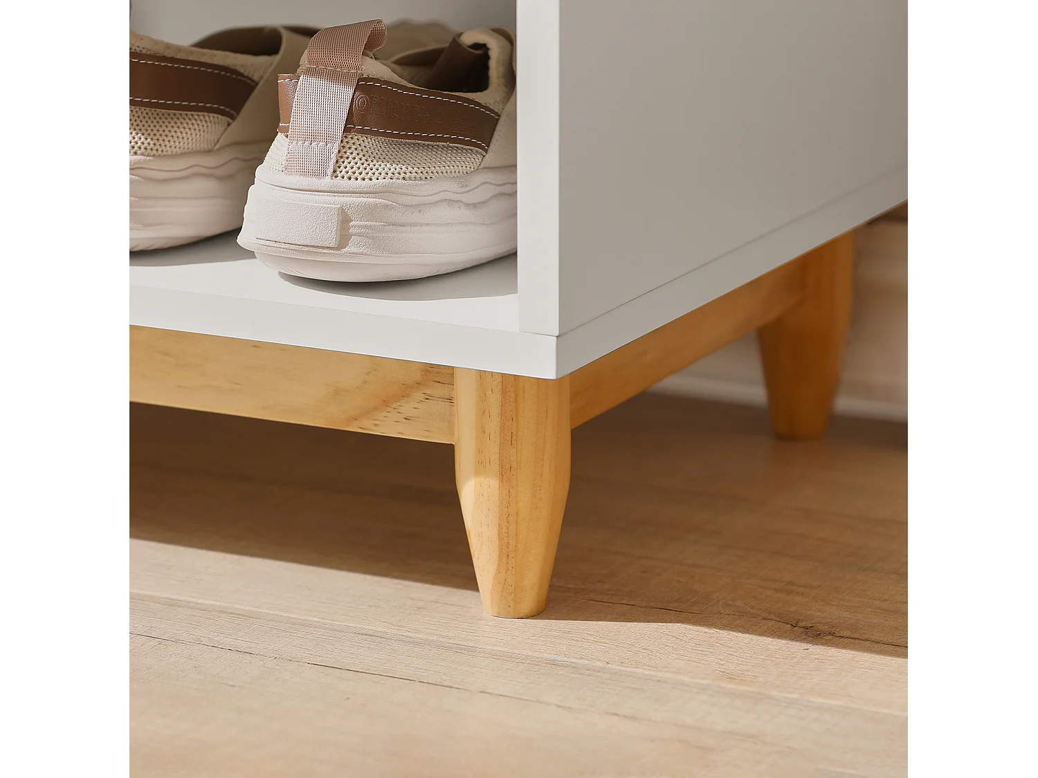Banc De Rangement À Chaussure Meuble D'entrée Armoire À Chaussures 100x35x60 cm, Fsr128-w