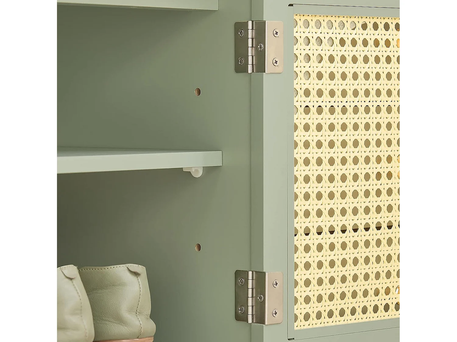 Banco Zapatero con 2 Puertas y 3 cajones Armario Multifuncional para Entrada con cojín 100 x 34 x 46 cm Verde FSR129-GR SoBuy ES