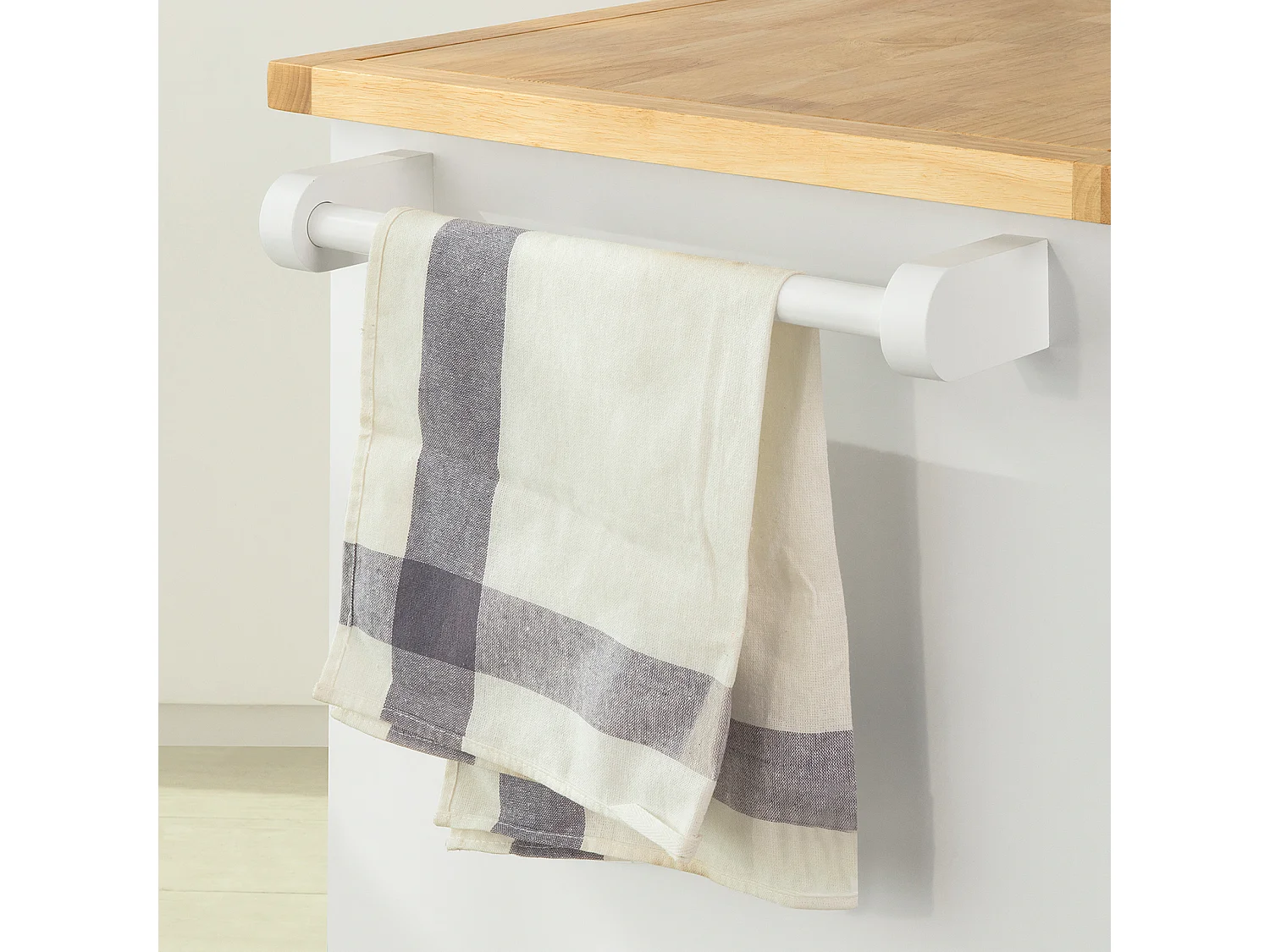 Carro de Cocina Carrito de Servir Multiusos Estantería con Especiero y Dos cajones 110 x 55 x 91 cm FKW107-WN SoBuy ES