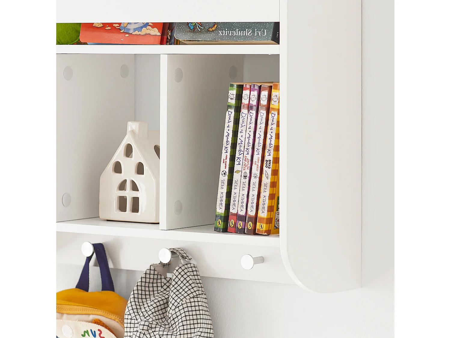 SoBuy Carrello da portata con 6 ripiani e 1 cassetto Carrello laterale Carrellino da cucina con ruote FKW99-N