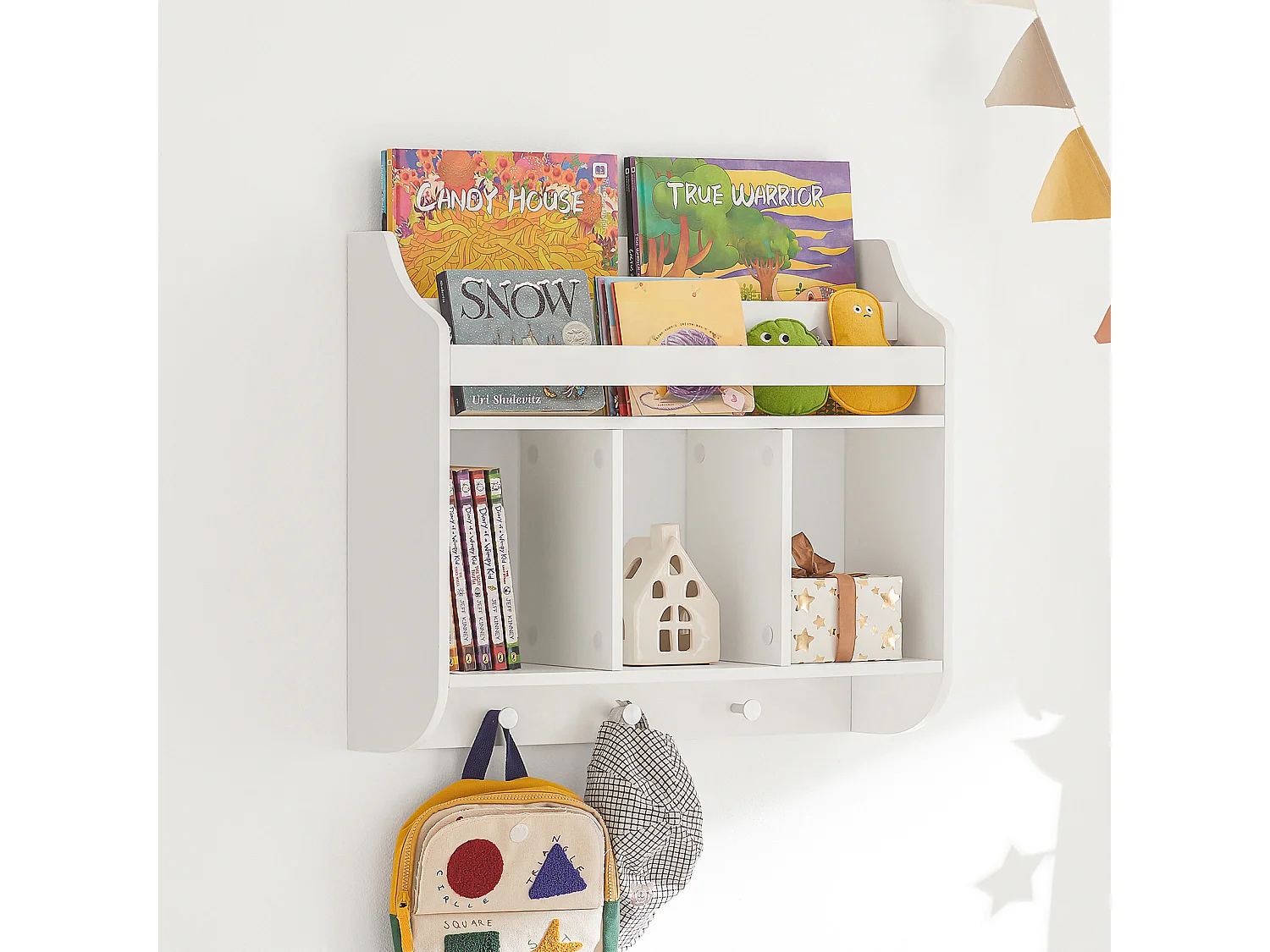 SoBuy Carrello da portata con 6 ripiani e 1 cassetto Carrello laterale Carrellino da cucina con ruote FKW99-N