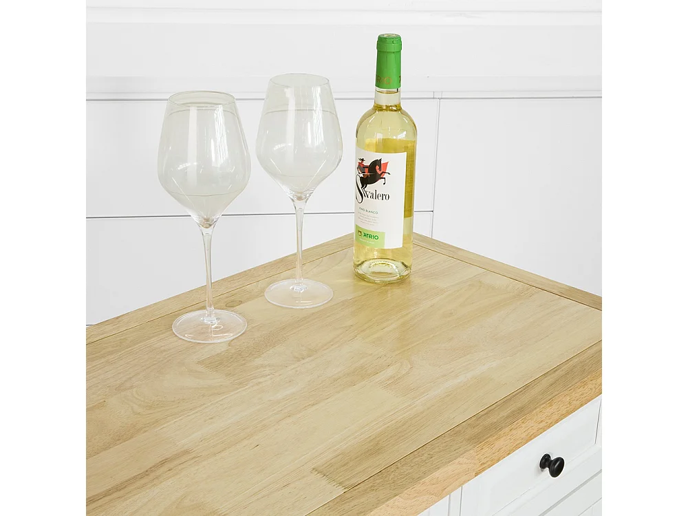 SoBuy armário de cozinha, carrinho de cozinha, carrinho de cozinha com rodas FKW101-WN