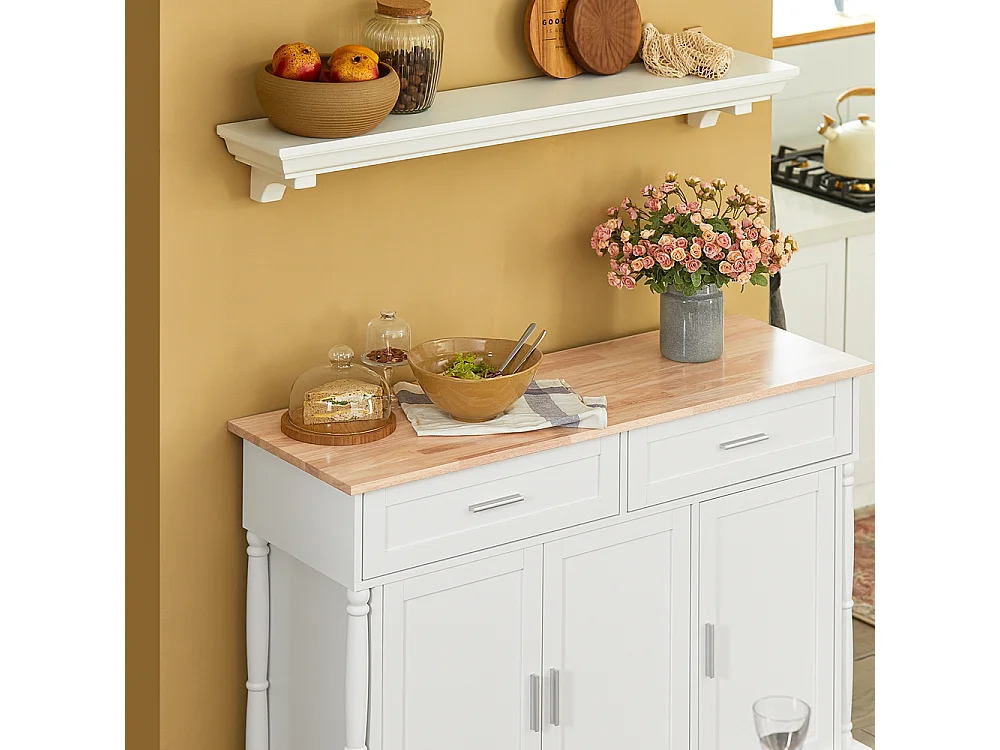 Desserte Sur Roulettes Chariot De Cuisine Chariot De Service Buffet Placard Îlot Cuisine, Fkw116-wn