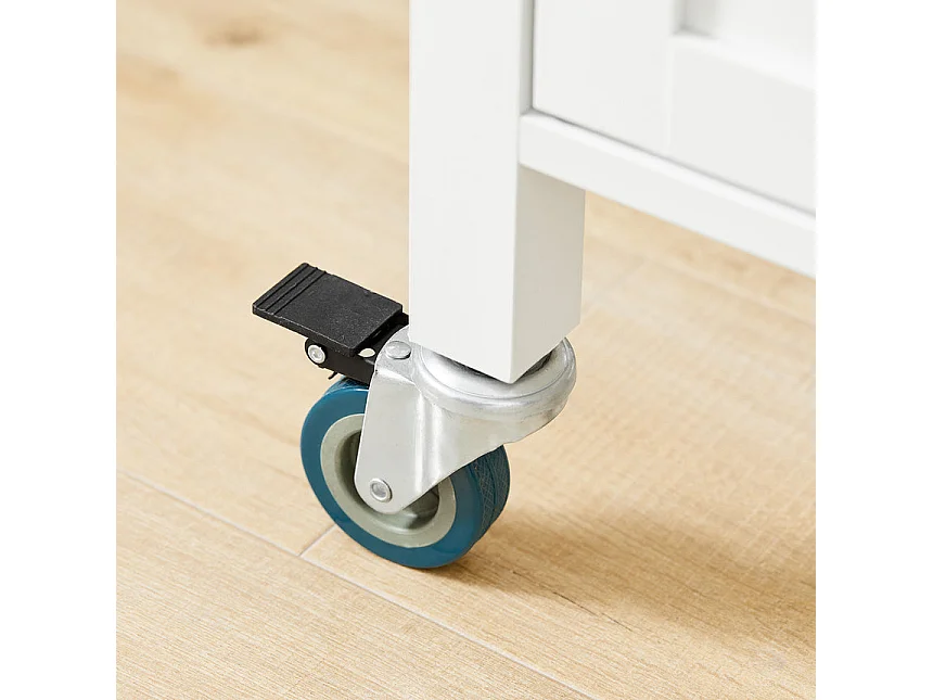 SoBuy armário de cozinha, carrinho de cozinha, carrinho de cozinha com rodas FKW103-WN