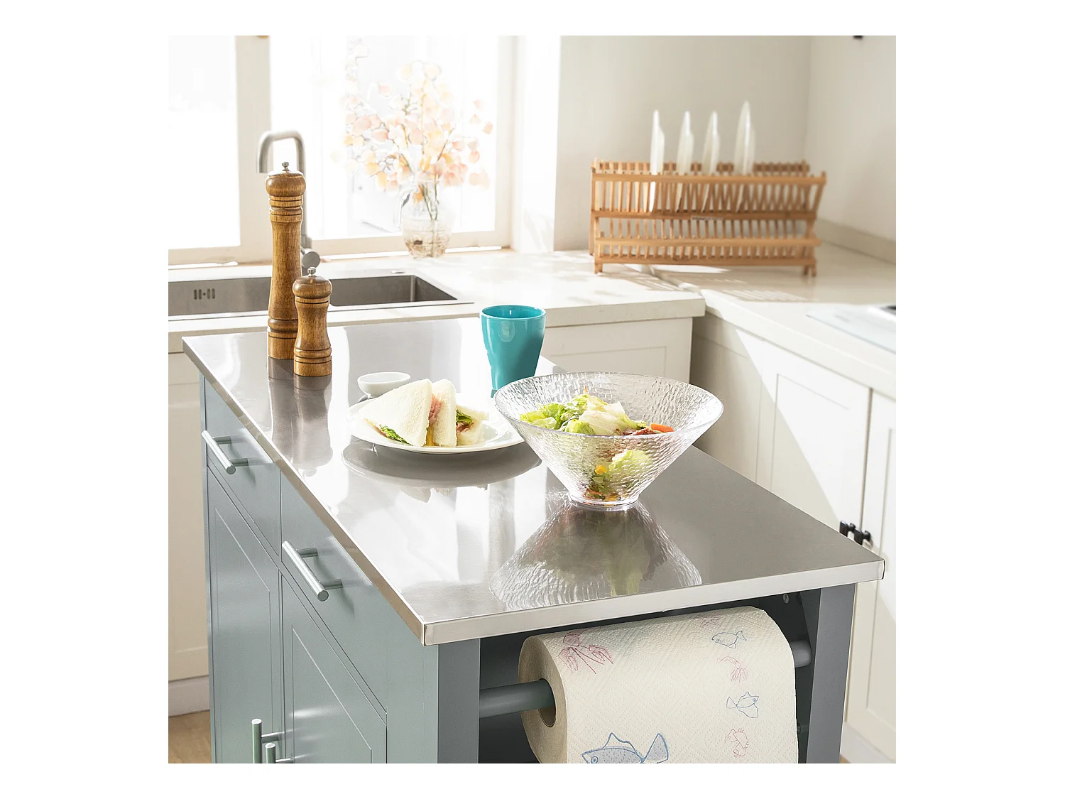 Wyspa kuchenna, Kredens na kółkach FKW108-HG