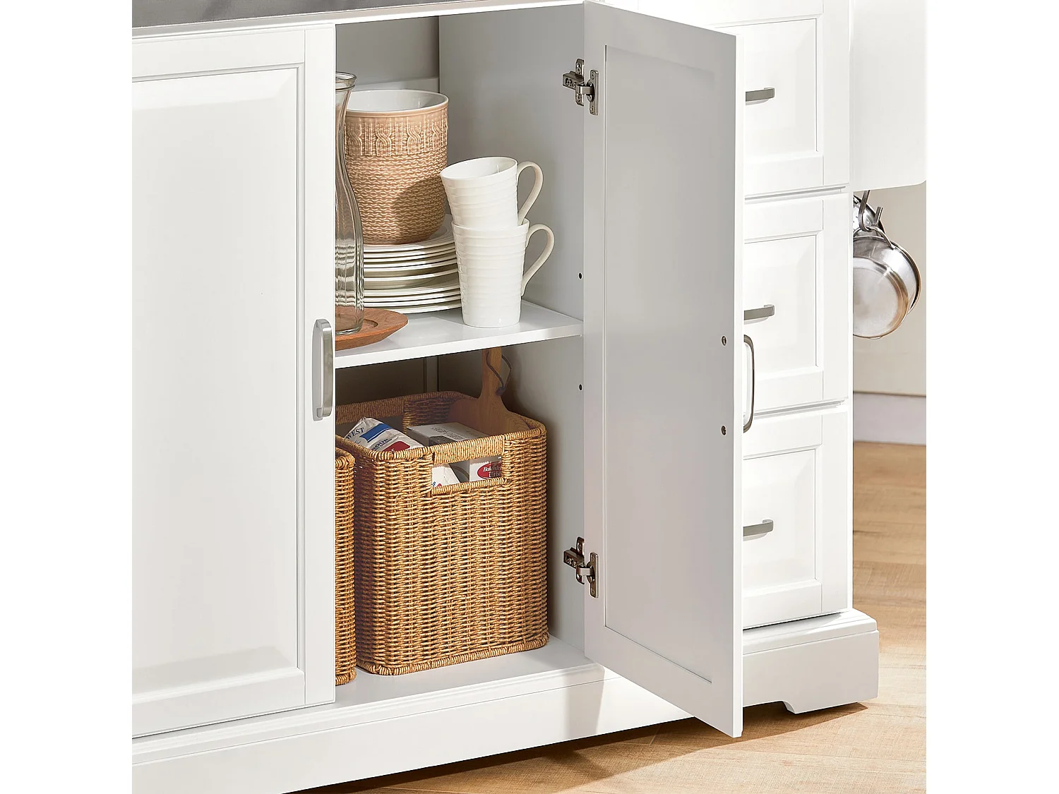 Desserte Sur Roulettes - Plans De Travail Rabattables En Acier Inox, Fkw41-st